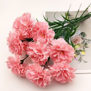 Flor Artificial de Clavel de Seda Hecha a Mano para el Día de la Madre y Regreso a Clases - Product Image 1