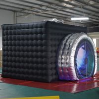 NOUVEAU 11.5FT Photo Booth Gonflable Enclosure Camera Shaped Cube Tent for Party Advertising Inflatables