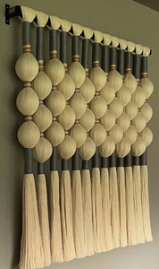 Esclusivo Design alla moda auto-creato leggero <span class=keywords><strong>tenda</strong></span> in <span class=keywords><strong>macramè</strong></span> per balcone fatto a mano eco-friendly <span class=keywords><strong>macramè</strong></span> per interni - Product Image 2