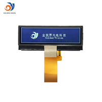 Modul LCD Goldenvision COG DFSTN 256*64 Port Serial Kustom LED Backlight Dot Matrix Kendaraan -30~+80 Suhu Operasi