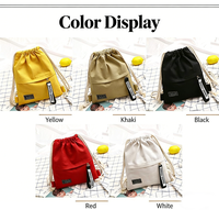 Sac à bandoulière unisexe en toile de coton rembourré avec logo personnalisé, larges bretelles épaisses, support pour ordinateur portable, poche de rangement, sac à cordon