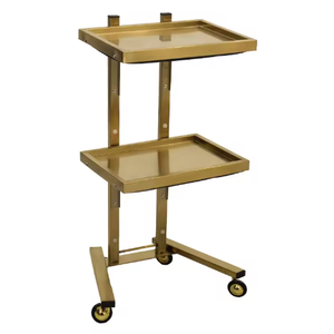 Chariot de salon de coiffure moderne en acier inoxydable <span class=keywords><strong>Miaosen</strong></span> équipement en métal bon marché avec roues verrouillables pour le travail - Product Image 2