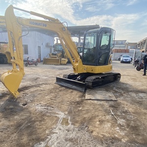 Excavadora de cadenas Komatsu PC55MR de segunda mano de 5.5 toneladas, de alta rentabilidad, para movimiento de tierras, con cucharón, transporte global - Product Image 2