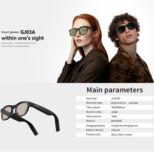 แว่นตา Ai อัจฉริยะพร้อมการแปลแบบเรียลไทม์กล้อง HD และเสียงบลูทูธน้ำหนักเบาสวมใส่อัจฉริยะสำหรับการเดินทางและธุรกิจ - Product Image 5