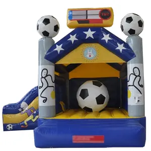 PVC inflatable bouncer soccer bounce house bouncy castle For Outdoor Toys