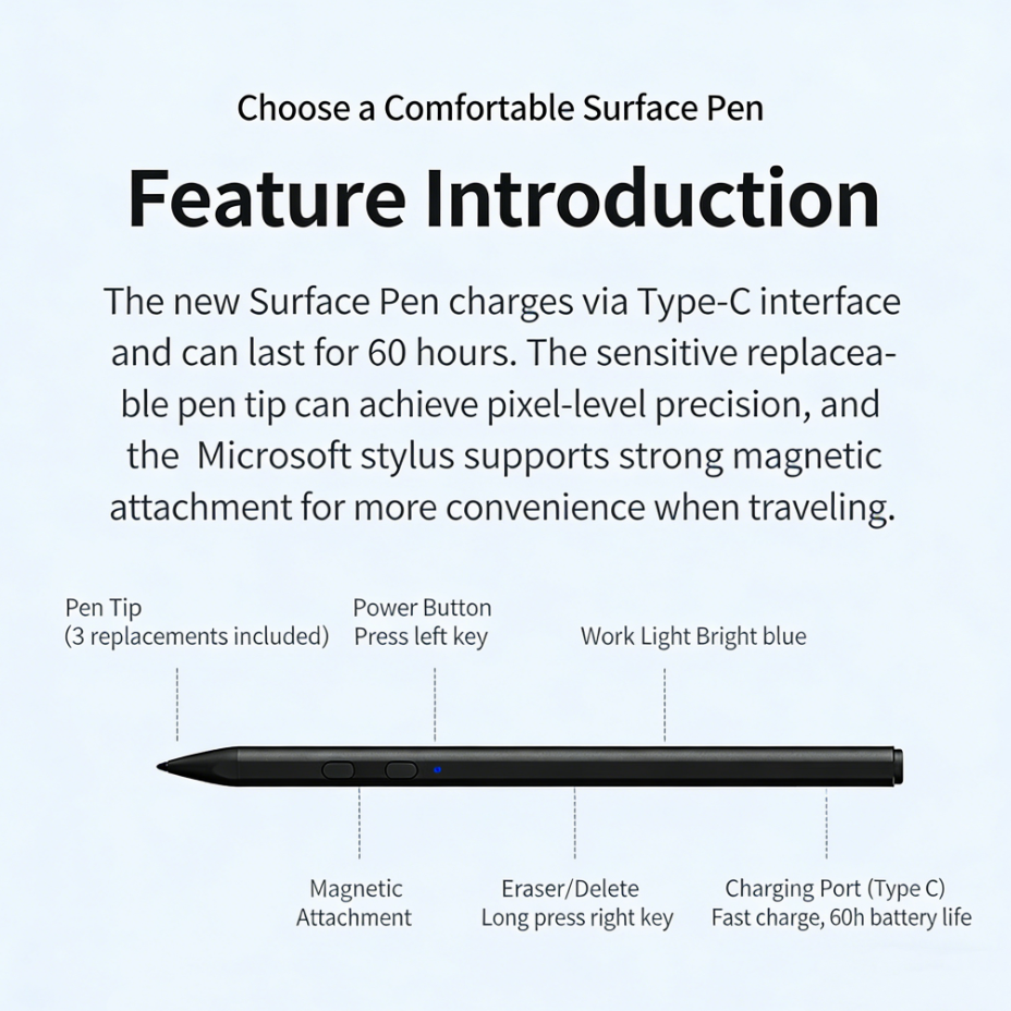 MPP2.0 Surface Active Sensing Metal Stylus Pen Pressure Sensitive For Ipad,Tablet & Mobile PhonePens With Custom Logo