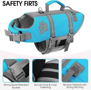 جرو مخصص qiqo للكلاب والكلاب ، سترة حياة كلب صغير للسباحة خفيفة الوزن سترة حياة للحيوانات الأليفة صغيرة للغاية - Product Image 2