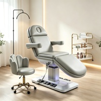 Table de massage et de soin pour cils, chaise de salon de beauté inclinable et confortable pour spas, esthéticiennes, maquillage et massages faciaux