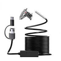 Endoscope industriel 3-en-1 AN100 3,9 mm avec caméra HD pour canalisations d'égout, réparation automobile, moteur et téléphone portable