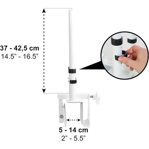 Adjustable Bath <b>Grab</b> <b>Bar</b> for Seniors (Bathtubs with Smooth Edge 5-14 cm), PEPE P30035 Bath Safety Handle - Product Image 3