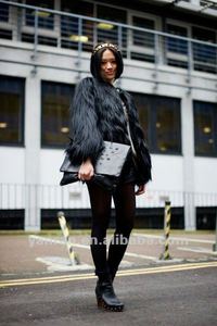 Abrigo de piel de cordero de cabra auténtica a la moda para mujer YR499 acepta chaqueta de piel de oveja personalizada - Product Image 4