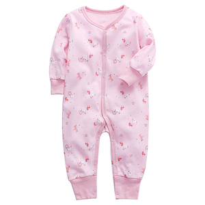 Conjunto de peleles de punto de algodón con estampado de manga larga para bebés recién nacidos, para niñas y niños, ideal para invierno. - Product Image 2