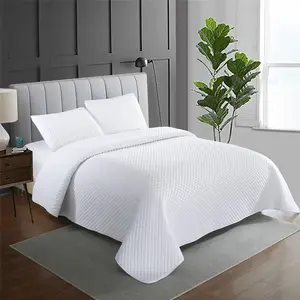 Machine Washable All- Season White Down Alternative Quilted Comforter Duvet Insert Filled Fiber Quilt Comforter Quilt Queen Size