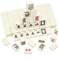 Jeu de tuiles de mahjong américain universel en acrylique, personnalisé, écologique, durable, portable, pour 4 joueurs