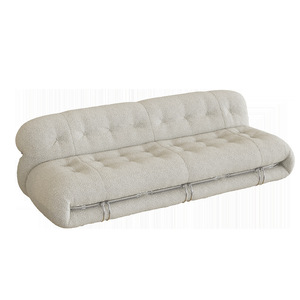 Sillón Puff Casual Hippo Sofa con Patas de Acero, Minimalista para Sala de Estar, Individual, Doble, Triple, Cuádruple, con Patrón Artístico - Product Image 5