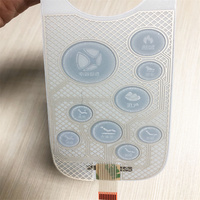 Clavier à membrane tactile capacitif 1,00 mm pour panneau de commande du fabricant avec adhésif 3M467 pour télécommande
