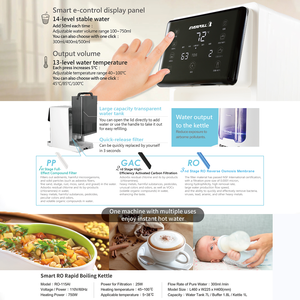 Purificador de Agua de Ósmosis Inversa de Sobremesa Ultrafiable con Membrana RO, Fibra de PP y Bloque de Carbón Activado para el Hogar - Product Image 6