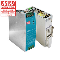 Alimentation électrique Mean Well NDR-120-12 120W 10A 12V Rail DIN SMPS AC/DC, alimentation à découpage ultra-mince pour usage industriel