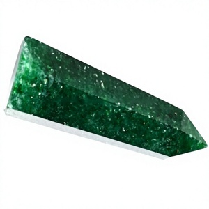 Forma de lápiz de piedras preciosas sueltas de Aventurina de la mejor calidad en color verde Natural semiprecioso todos los tamaños para la fabricación de joyas - Product Image 2