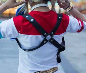 Harley-Quinn de Suicide Squad Monster Kid camiseta Cosplay disfraz con bordado para niñas niños TV película Halloween vestido - Product Image 3