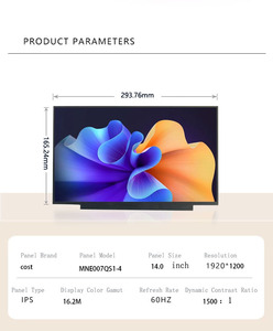 Écran LCD TFT FHD 13,0 pouces 1920x1200 non tactile 30 broches 60Hz LED pour remplacement d'ordinateur portable MNE007QS1-4 - Product Image 3