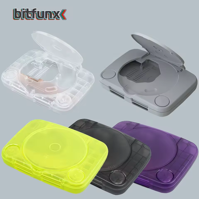 Plastic Transparent Game Shell PS One All Version Game Accessories Case for PlayStation Retro Game Replacement Shell