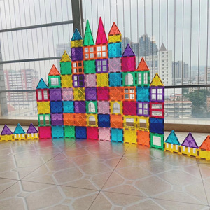 玉奇玩具3D磁性瓷砖积木套装教育建筑设计礼品5至7岁儿童 - Product Image 2