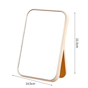 Rechargeable <b>Square</b> LED Makeup <b>Mirror</b> Portable Travel Vanity <b>Mirror</b> with Light Custom Logo Cosmetic <b>Mirror</b> for Women - Product Image 2