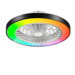 18.9 inch ứng dụng thông minh điều khiển <span class=keywords><strong>LED</strong></span> người hâm mộ Trần đèn RGB <span class=keywords><strong>LED</strong></span> ánh sáng quạt cho phòng ngủ phòng khách thay đổi màu sắc 3000k-6000K - Product Image 1