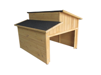 Garage et abri de jardin en bois pliables de luxe modernes pour le rangement de tondeuses robotisées, résistants à la pluie, couleur personnalisable