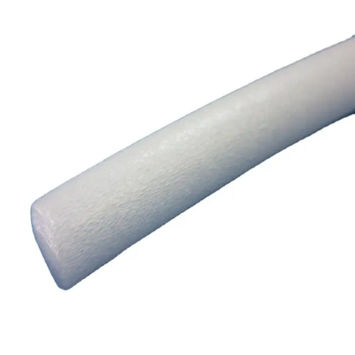 Rounded strip low density rod for edge of bag