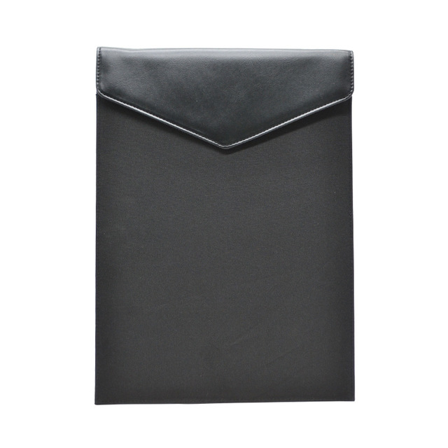 Custom PU Leather Tablet Sleeve Pouch Cover 8 11 12.9 14.6 Inch Lightweight Black Plush Lining Protective Bag for iPad Other