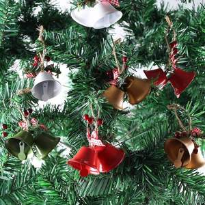 Adornos Colgantes para Árbol de Navidad, Campanas Metálicas para Decoración Navideña, Manualidades, Recuerdos para Fiestas, Promoción - Product Image 4