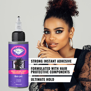 Colle de fixation pour extensions de <span class=keywords><strong>cheveux</strong></span> tissés noire, forte tenue, 60 ml, séchage rapide, transparente - Product Image 3