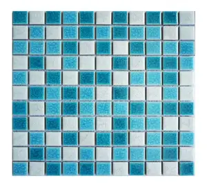 Hình lục giác Trung Quốc Backsplash Bằng Gỗ Trắng Sứ Mosaic