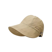 Nouvelle casquette de baseball unisexe à 6 panneaux avec boucle en cuivre doré, tissu 100% polyester, broderie 3D, toutes saisons