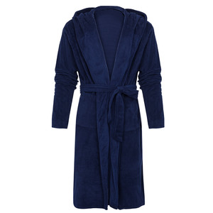 Dressing Gown Herren Fleece Hooded Dressing Kleider