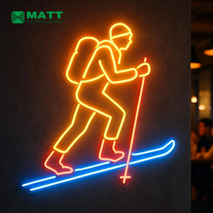 Letrero de neón personalizado para esquí de montañ<span class=keywords><strong>a</strong></span>, equipo deportivo, tiendas, letrero de luz Led, Idea de regalo para atleta, deporte de invierno, decoración artística de pared de neón - Product Image 6