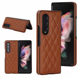 Étui en cuir élégant à carreaux pour Samsung Z Fold 5 Matériau PC durable pour <span class=keywords><strong>Galaxy</strong></span> Z Fold 4 <span class=keywords><strong>5G</strong></span> Z Fold Étuis pour téléphones portables - Product Image 2
