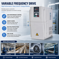 Variateur de fréquence AC triphasé Linecome Factory VFD 7,5 kW 220 V, convertisseur onduleur 50 Hz à 60 Hz pour moteur, CNC, ventilateur