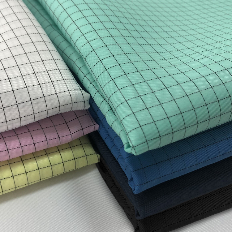 Китайская оптовая продажа высокое качество 5 мм сетки или с хлопчатобумажными вставками и полиэстер Esd ткань для чистых помещений одежды