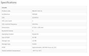 Ban đầu MikroTik RBLHG-2nD (Lhg 2) ngoài trời với tích hợp lưỡng <span class=keywords><strong>c</strong></span>ự<span class=keywords><strong>c</strong></span> lưới ăng ten point-to-point 2.4GHz <span class=keywords><strong>c</strong></span>ầu không dây CPE - Product Image 5