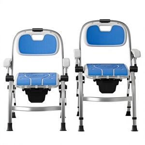 Adjustable Heavy-Duty 330 lb Capacity Shower Chair Unique Indoor Bathroom Safety Equipment for Elderly & Disabled Use - Product Image 1