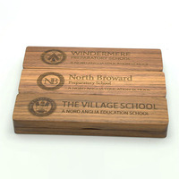 Boîte à stylos en bois de noyer gravée sur mesure, boîte cadeau en bois à couvercle rabattable pour stylo plume, emballage cadeau d'entreprise