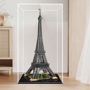 صندوق عرض شفاف من الأكريليك طويل القامة لألعاب الدمى ومقتنيات تماثيل مصغرة لتخزين وتنظيم الحماية من الغبار - Product Image 3