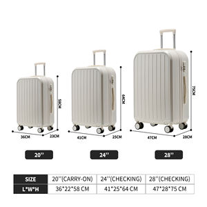 GUANGDong กระเป๋าเดินทางสำหรับกระเป๋าเดินทางพร้อมที่วางแก้วและช่องชาร์จ USB ขนาด20 <span class=keywords><strong>22</strong></span> 24 26 28นิ้ว - Product Image 5