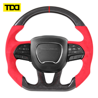 TDD Echtes Carbon-Lenkrad Passend für Dodge Challenger Charger 2015-2021 Dodge Durango 2018 2019 2020-2021