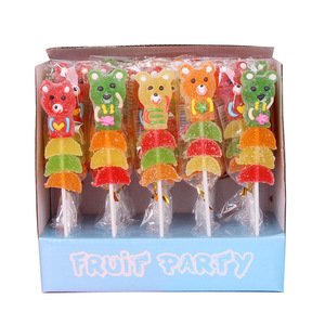 20g karikatür kutulu meyve şiş yumuşak sakızlı şeker lolipop tatlı lezzet ile öğrenciler için rahat aperatifler toptan - Product Image 5