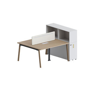 Escritorio <span class=keywords><strong>de</strong></span> oficina con panel <span class=keywords><strong>de</strong></span> madera <span class=keywords><strong>de</strong></span> diseño moderno y torre <span class=keywords><strong>de</strong></span> archivador con gestión <span class=keywords><strong>de</strong></span> cables por fabricante <span class=keywords><strong>de</strong></span> fábrica <span class=keywords><strong>de</strong></span> muebles - Product Image 2