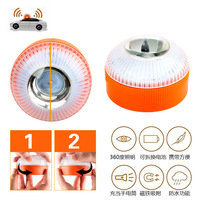 Luz Estroboscópica V16-A LED Blanca de Emergencia, Luz de Advertencia Amarilla para Automóvil, Lámpara Intermitente de Tráfico, 3.7V, Compatible con Batería OLIVER, Potente